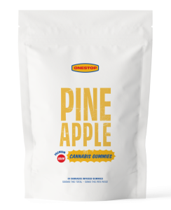 Buy One Stop - Sour Pineapple THC Gummies 500mg at Kush Station Online