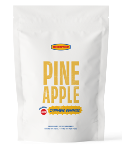 Buy One Stop - Sour Pineapple THC Gummies 500mg at Kush Station Online