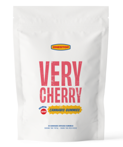Buy One Stop - Sour Very Cherry THC Gummies 500mg at Kush Station Online