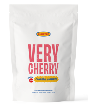 Buy One Stop - Sour Very Cherry THC Gummies 500mg at Kush Station Online