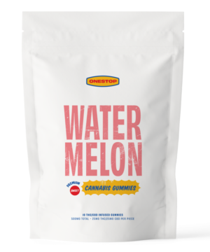 Buy One Stop - Watermelon 1:1 Gummies 500mg at Kush Station Online