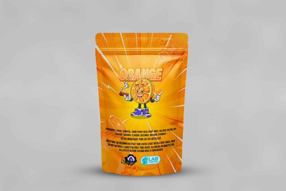 Buy Sky High Edibles – Orange Gummy 600MG THC at Kush Station Online Shop