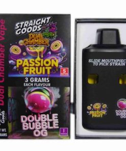 Buy Straight Goods - Dual Chamber Vape - Passion Fruit + Double Bubble OG (3 Grams + 3 Grams) at Kush Station Online Shop