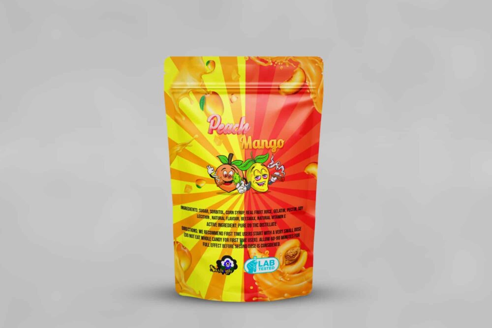 Sky High Edibles – Peach Mango Gummy 600mg THC - Image 3