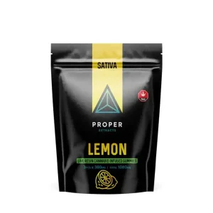 Buy Proper Extracts Edibles - Triangles 1080mg Live Resin Gummies - Lemon at Kush Station Online Shop