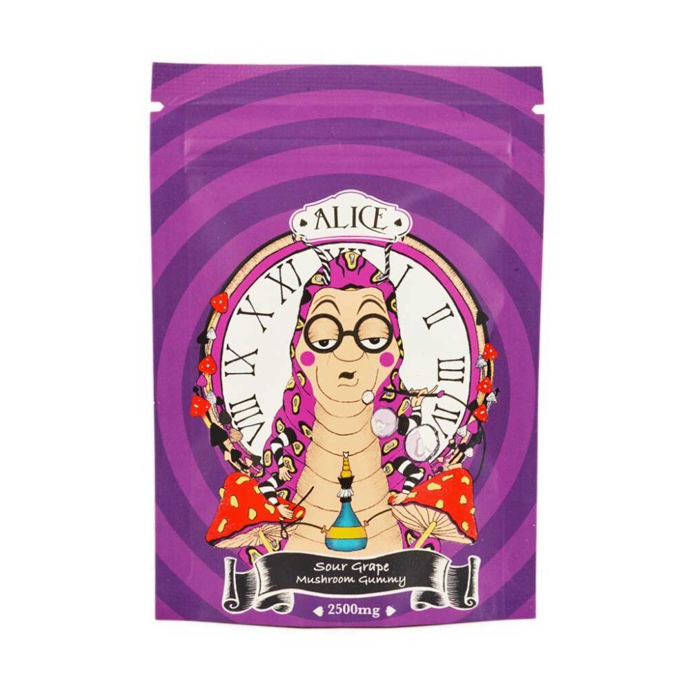 Buy Alice - Mushroom Gummy - Sour Grape 2500MG At Kush Station Online Shop