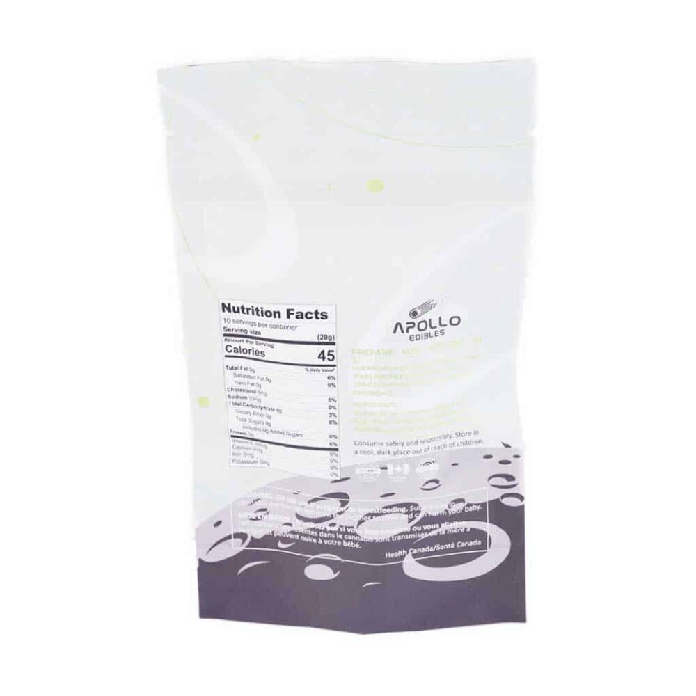 Alternative view of Apollo Edibles – Green Apple Shooting Stars 2000MG THC Sativa