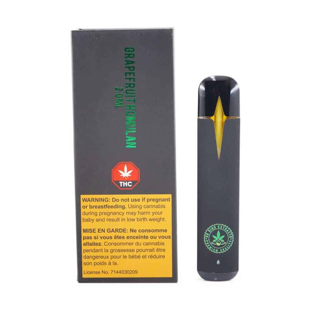 So High Extracts Disposable Pen - Grapefruit Romulan 2ML (Hybrid)
