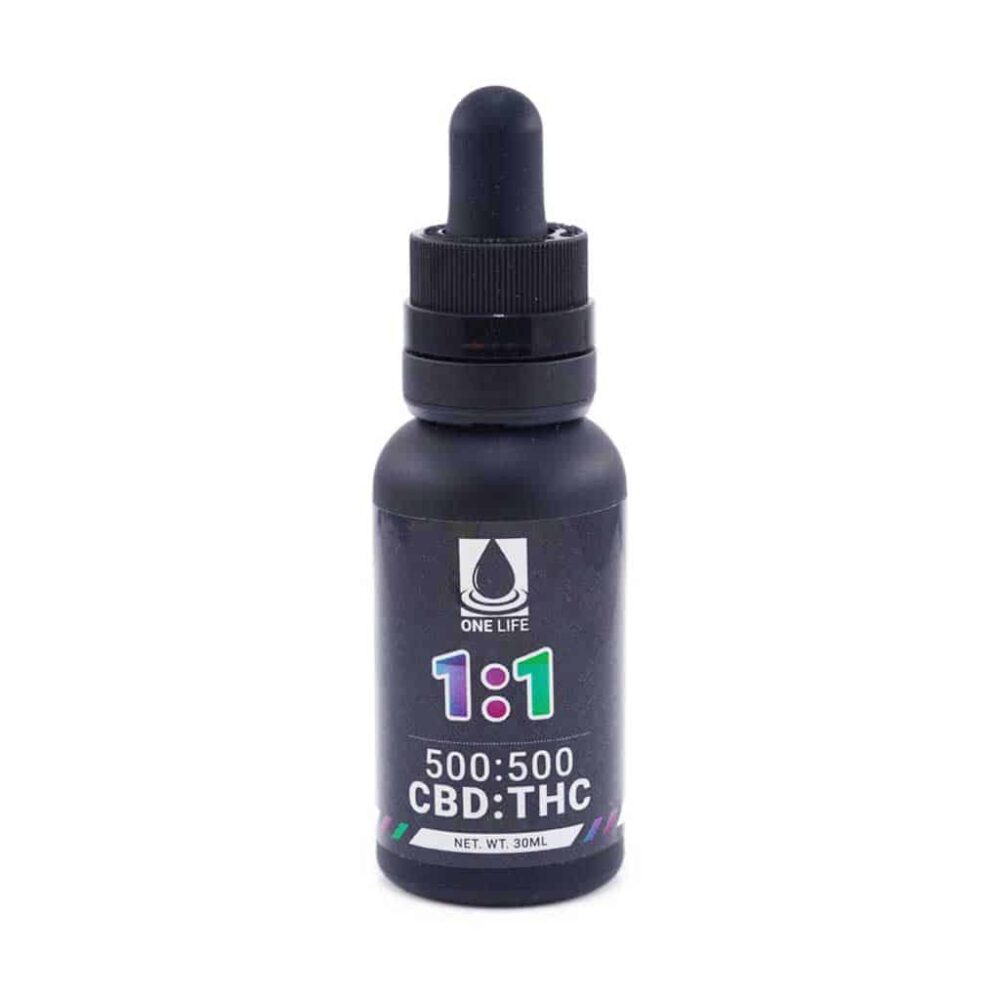 Buy One Life Tincture - 1:1 (500mg CBD : 500mg THC) at Kush Station Online Shop