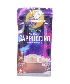 Higher Fire Extracts - Shatter Chocolate Bar - Cappuccino 1000mg THC (Indica)