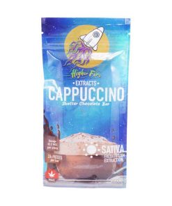 Higher Fire Extracts - Shatter Chocolate Bar - Cappuccino 2000mg THC (Sativa)