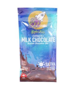 Higher Fire Extracts - Shatter Chocolate Bar - Milk 1000mg THC (Sativa)