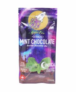 Higher Fire Extracts - Shatter Chocolate Bar - Mint 1000mg THC (Indica)