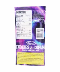 Alternative view of Higher Fire Extracts - Shatter Chocolate Bar - Cookies & Cream 2000mg THC (Indica)