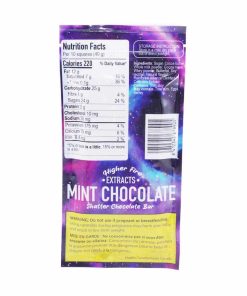 Alternative view of Higher Fire Extracts - Shatter Chocolate Bar - Mint 1000mg THC (Indica)