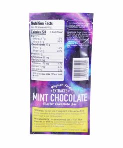 Alternative view of Higher Fire Extracts - Shatter Chocolate Bar - Mint 2000mg THC (Indica)