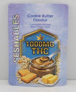 Buy Seshables Rice Crispy - Cookie Butter 1000mg THC at Kush Station Online Shop