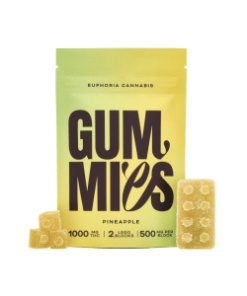 Euphoria Cannabis - Pineapple Gummies 1000mg THC