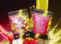 Buy One Life Edibles - Strawberry Banana Gummy - 300mg THC (Sativa) at Kush Station Online Shop
