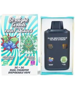 Straight Goods - Dual Chamber Vape - Blueberry + OG Kush (3 Grams + 3 Grams)