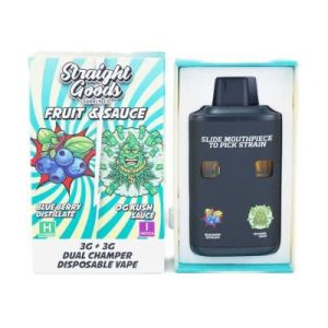 Straight Goods - Dual Chamber Vape - Blueberry + OG Kush (3 Grams + 3 Grams)