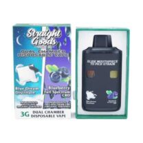 Straight Goods - Dual Chamber Vape - Blue Dream + Blueberry Full Spectrum CBD (3 Grams + 3 Grams)