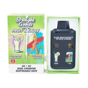 Straight Goods - Dual Chamber Vape - Lemonade + Cali Kush (3 Grams + 3 Grams)