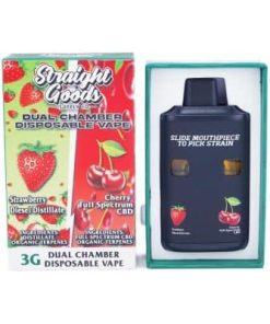 Straight Goods - Dual Chamber Vape - Strawberry Diesel + Cherry Full Spectrum CBD (3 Grams + 3 Grams) - Image 5