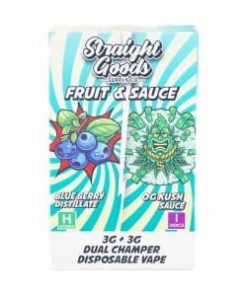 Alternative view of Straight Goods - Dual Chamber Vape - Blueberry + OG Kush (3 Grams + 3 Grams)