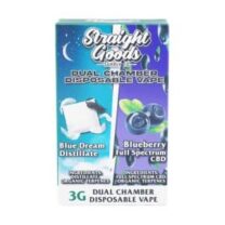 Alternative view of Straight Goods - Dual Chamber Vape - Blue Dream + Blueberry Full Spectrum CBD (3 Grams + 3 Grams)
