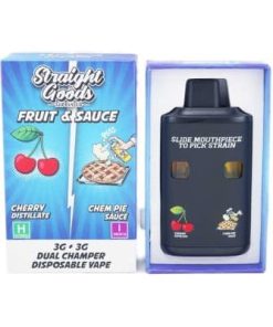 Straight Goods - Dual Chamber Vape - Cherry + Chem Pie (3 Grams + 3 Grams) - Image 5
