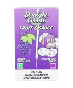 Alternative view of Straight Goods - Dual Chamber Vape - Grape + Purple Ape (3 Grams + 3 Grams)