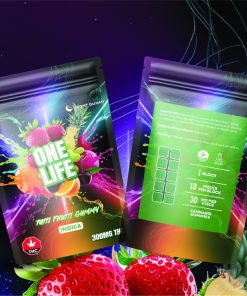Buy One Life Edibles - Tutti Frutti Gummy - 300mg THC (Indica) at Kush Station Online Shop