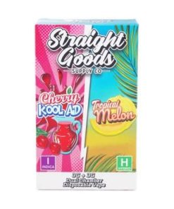 Straight Goods - Dual Chamber Vape - Cherry Kool Aid + Tropical Melon (3 Grams + 3 Grams)