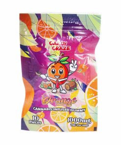 Candy Craze Edibles - Orange Gummy 1000mg THC