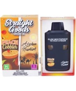 Straight Goods - Dual Chamber Vape - Peach Cobbler + Afghan Hashish (3 Grams + 3 Grams)