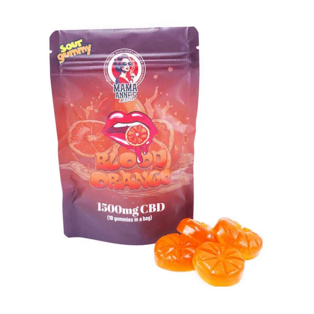 Mama Anne's Edibles - Blood Orange Gummy - 1500mg CBD - Image 3