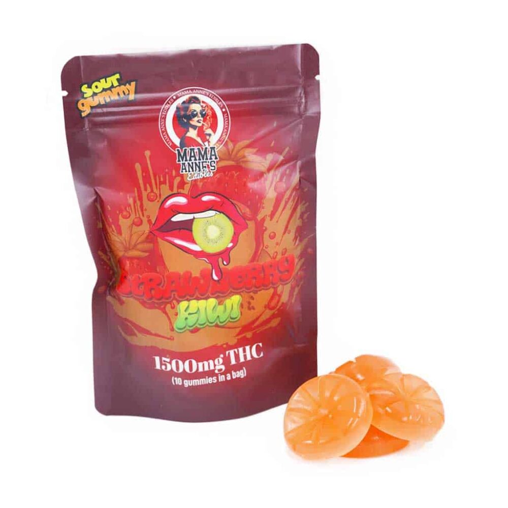 Mama Anne's Edibles - Strawberry Kiwi Gummy - 1500mg THC - Image 3