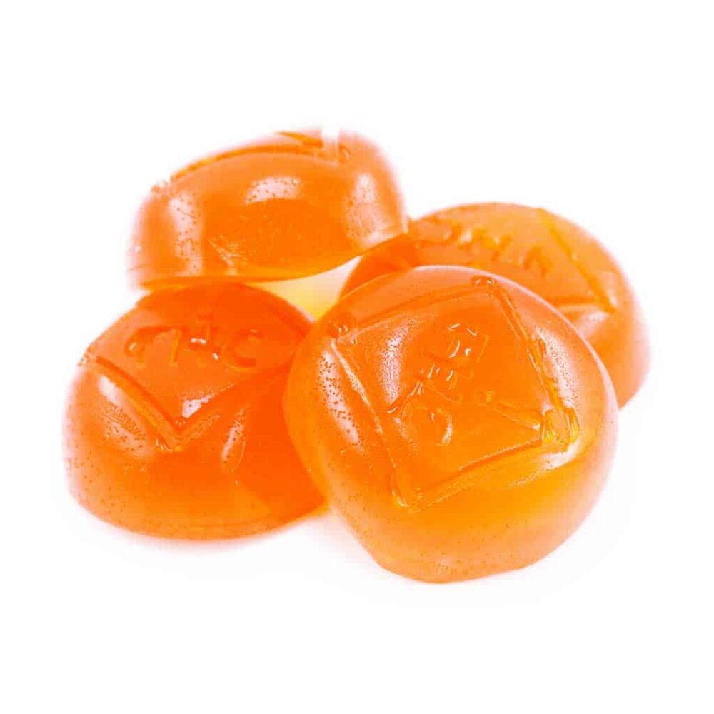 Alternative view of Sky High Edibles – Orange Gummy 600MG THC