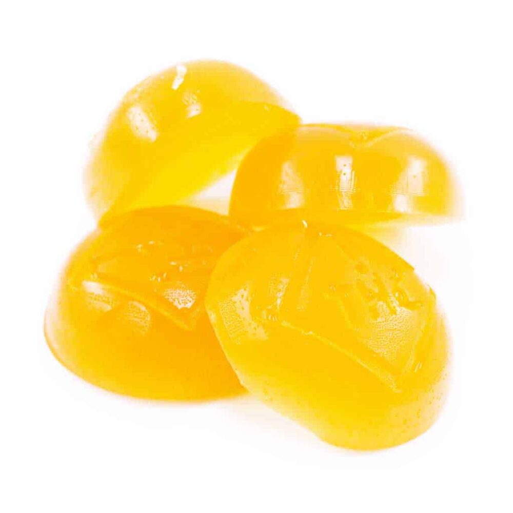 Alternative view of Sky High Edibles – Peach Mango Gummy 600mg THC