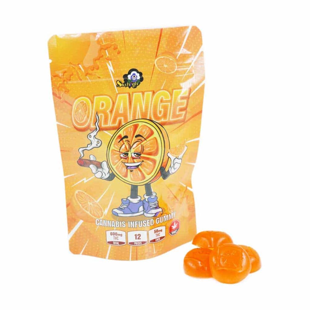 Sky High Edibles – Orange Gummy 600MG THC