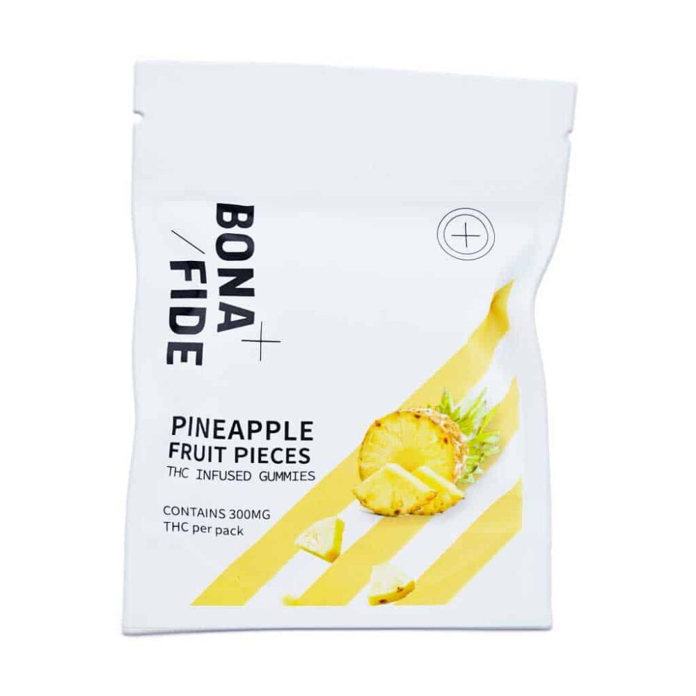 Buy Bonafide – Pineapple Fruit Pieces 300mg THC Online Shop
