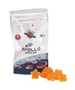 Buy Apollo Edibles - Sour Peach Shooting Stars 3000mg THC Indica at Kush Station Online Shop