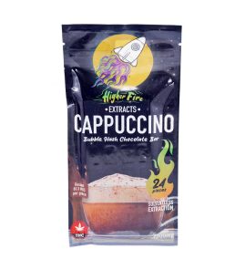 Buy Higher Fire Extracts - Bubble Hash Chocolate Bar - Cappuccino 2000mg THC at Kush Station Online Shop