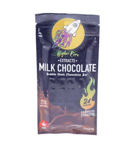 Buy Higher Fire Extracts - Bubble Hash Chocolate Bar - Milk 1000mg THC at Kush Station Online Shop