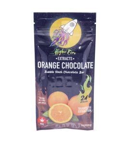 Buy Higher Fire Extracts - Bubble Hash Chocolate Bar - Orange 2000mg THC at Kush Station Online Shop