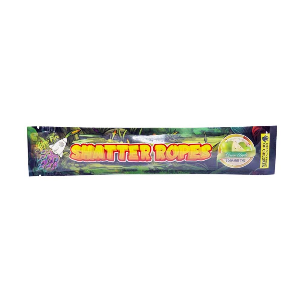 Buy Higher Fire Extracts - Shatter Ropes - Green Apple 3000MG THC at Kush Station Online Shop