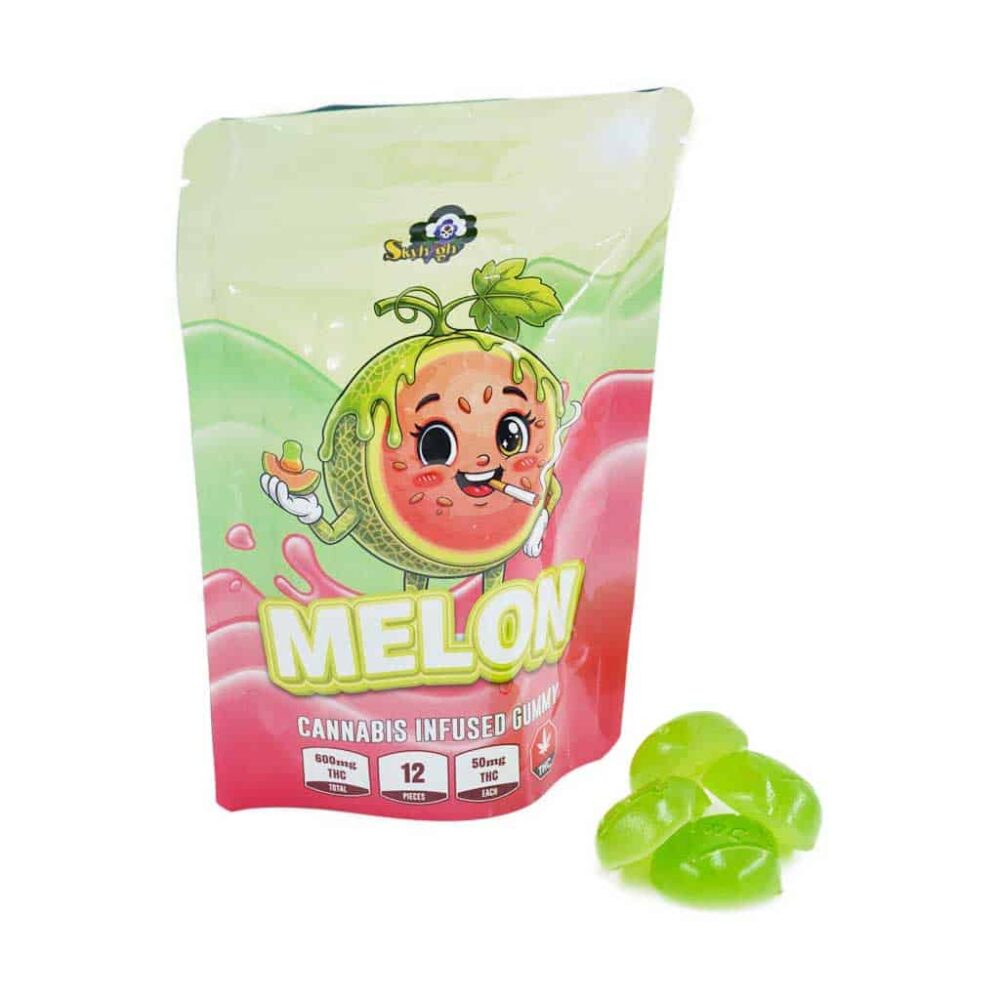 Buy Sky High Edibles - Melon Gummy 600mg THC at Kush Station Online Shop