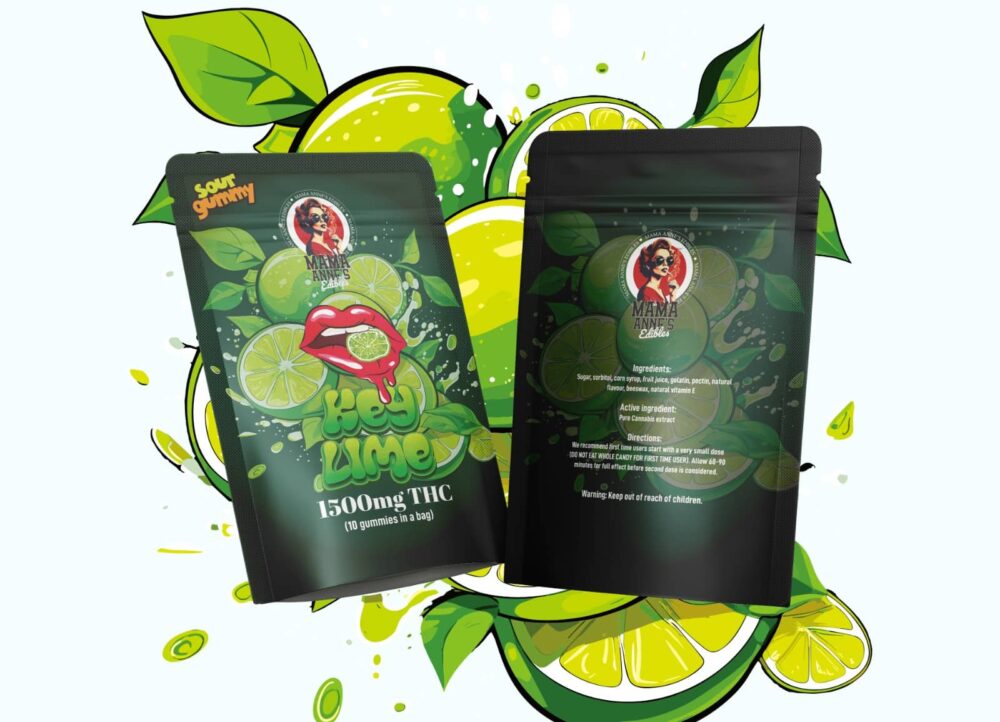 Mama Anne's Edibles - Key Lime Gummy - 1500mg THC