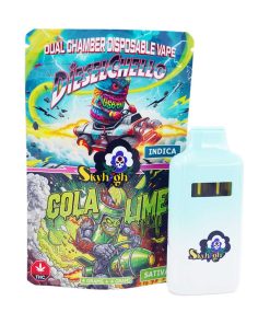 Buy Sky High Extract - Dual Chamber Vape - Dieselchello (Indica) + Cola Lime (Sativa) - (4 Grams + 4 Grams) at Kush Station Online Shop
